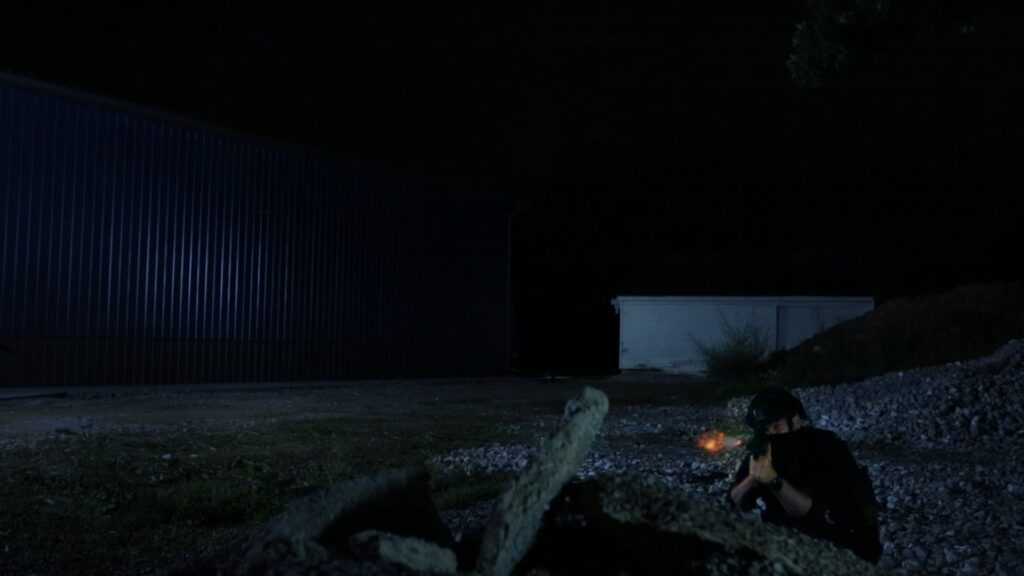 Screenshot Word and Deed special effects gunfire raid outside