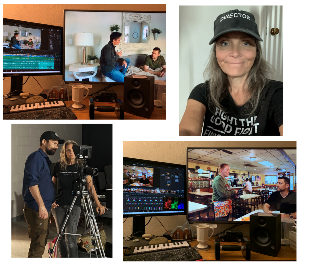 Tammy Thompson behind the scenes